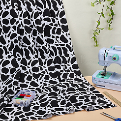 Поликоттоновая ткань с рисунком коровы DIY-WH0504-693