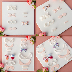 4 набор 4-х видов пластиковых глиняных прессованных форм AJEW-SC0004-09C