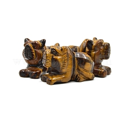 Резные лечебные фигурки тигра из натурального тигрового глаза&nbsp;PW-WG87863-01