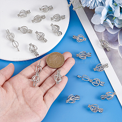 30 шт. подвески из сплава с полыми каплевидными бусинами&nbsp;KK-PH0014-16