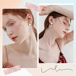 50 шт. фурнитура для сережек-гвоздиков из нержавеющей стали 304 STAS-SC0008-57P