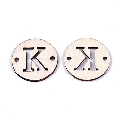 Необработанные соединители звеньев из натурального тополя&nbsp;WOOD-S045-140B-01K