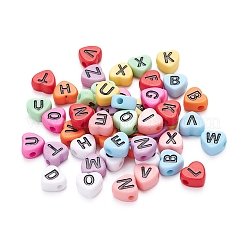 500шт 10 цвета непрозрачные акриловые эмалевые бусины MACR-YW0001-48