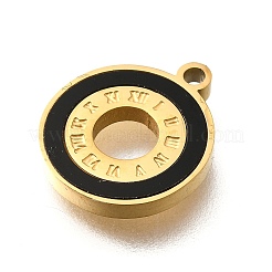 Плоские кольца-подвески из нержавеющей стали 304 с римскими цифрами STAS-Q348-22G