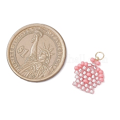 Подвески-короны из стеклянных бусинок&nbsp;PALLOY-MZ00980-02