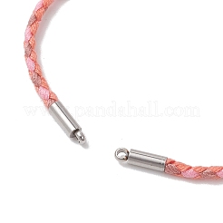 Изготовление браслетов из хлопкового шнура в технике макраме&nbsp;AJEW-JB01536-01