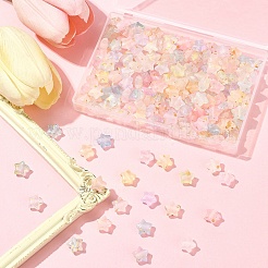 200 шт. прозрачные акриловые бусины градиентного цвета&nbsp;MACR-FS0002-03