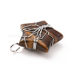 Природных тигровый глаз подвески&nbsp;G-D458-04P-03-RS