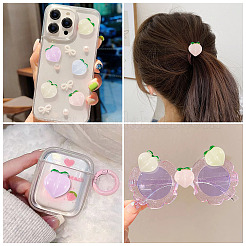 50 шт. 5-х цветные светящиеся полупрозрачные смоляные декоден-кабошоны&nbsp;RESI-TA0004-34