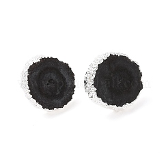 Серьги с натуральным крашеным кварцем&nbsp;EJEW-P166-C04