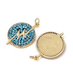 Подвески латунные горный хрусталь KK-C143-26G