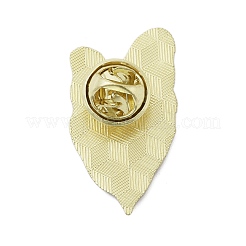 Булавки с эмалью в виде листа&nbsp;LS-JEWB-S040-01D-G