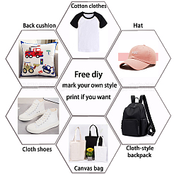 6 стиль пленки для домашних животных с термоплавкой пленкой для переноса тепла DIY-WH0230-012