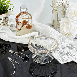 2 рулон 2-х цветных латунных цепочек со стразами CHC-AR0001-07