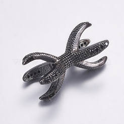 Латунные микро проложить кубического циркония бусы&nbsp;ZIRC-G125-46B