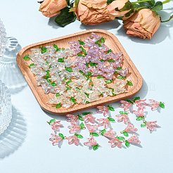 50шт прозрачные акриловые подвески PALLOY-FS00038-03