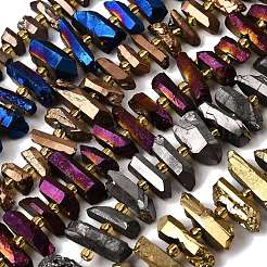 Гальванические природный кристалл кварца бусы пряди G-F800-B