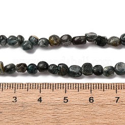 Естественный зеленый кварцевые нити бисера G-I389-A12