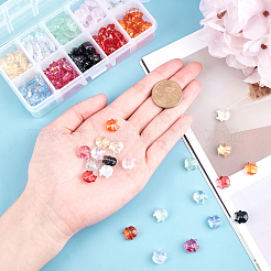 Прозрачная выпечка расписные стеклянные бусины DGLA-CA0001-01