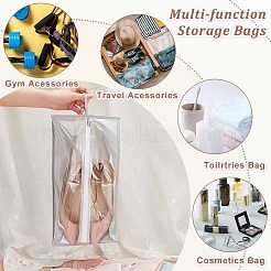 8 шт. 4-цветные прямоугольные водонепроницаемые сумки для хранения обуви из ткани Оксфорд на молнии ABAG-OC0001-05