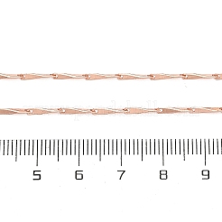 Ожерелья из латунной витой цепочки для мужчин и женщин NJEW-G160-15RG