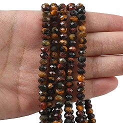 Трехцветные нити из натурального тигрового глаза G-D344-A20-01