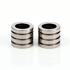 Европейские бусины из нержавеющей стали 201 STAS-I149-33B