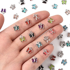 45шт 9 цвета стеклянные подвески KK-FS0001-67