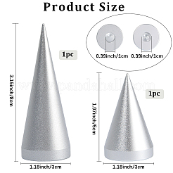 2 шт. 2-х стилевые подставки для колец из сплава&nbsp;RDIS-BBC0001-01P