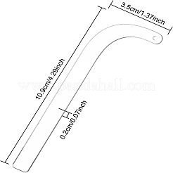 Акриловые палочки для демонстрации сережек&nbsp;ODIS-WH0008-22