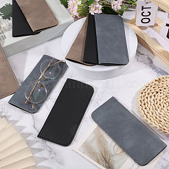 9 шт. 3-х цветный футляр для очков из искусственной кожи&nbsp;AJEW-GL0003-20