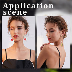 Латунные клипсы серьги KK-BBC0004-86