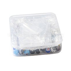 1 пакет ручной работы бусины лэмпворк миллефиори и бусины лэмпворк от сглаза LAMP-FS0001-08