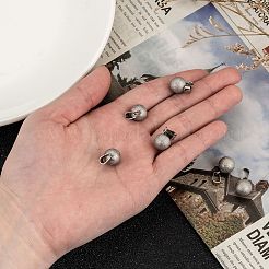 Не тускнеющие круглые подвески из нержавеющей стали 303 с 201 застежкой из нержавеющей стали STAS-M184-14B