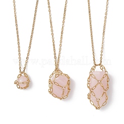 3 шт. ожерелье-мешок из нержавеющей стали 304 для изготовления самородков драгоценных камней NJEW-JN05527