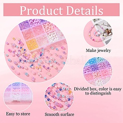 Круглые акриловые бусины своими руками наборы для изготовления бижутерии DIY-YW0011-64