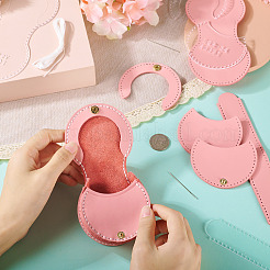 Набор для самостоятельного изготовления кожаного мини-кошелька для монет&nbsp;DIY-TA0004-90D