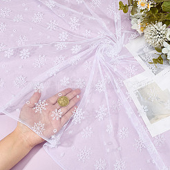 Рождественский нейлоновый узор снежинки марлевая ткань&nbsp;AJEW-WH0314-910B