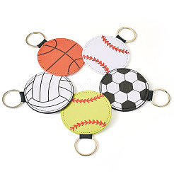 5 стильный брелок из искусственной кожи в спортивном стиле&nbsp;SJEW-TA0001-06