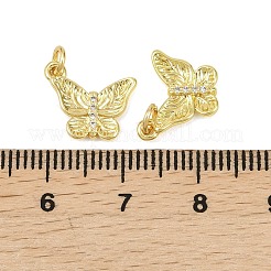 Латунные микропаве прозрачные кубические циркониевые подвески&nbsp;KK-D218-26G-01