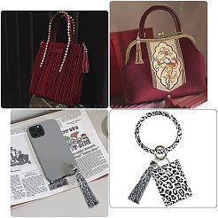 9 шт. 9 цвета искусственной кожи с легким золотом ccb пластиковые петли кисточки большие подвески украшения FIND-WR0003-13