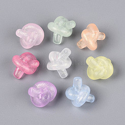 Светящиеся матовые прозрачные акриловые бусины&nbsp;TACR-T029-23M