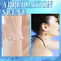 8шт 2 стиля латунные микро проложить прозрачные кубические циркониевые подвески&nbsp;ZIRC-BBC0001-86