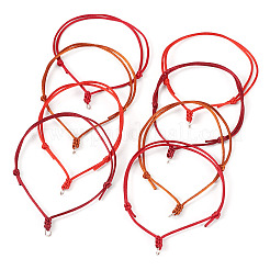 40шт 4 цвета регулируемый нейлоновый шнур браслеты изготовление&nbsp;BJEW-TA00672