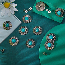 10 комплект кнопок из цинкового сплава BUTT-GF0001-35