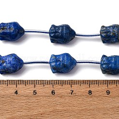 Нитки бусины из натурального ляписа-лазури G-K382-E02-01