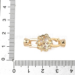 Цветок латунь микропаве из кубического циркония KK-S531-30G