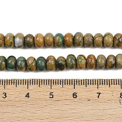 Нити бусин из натурального камня вердит&nbsp;G-L647-D04-4x6mm