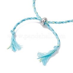 3 браслет из окрашенного синтетического бирюзового серебра&nbsp;BJEW-JB13263