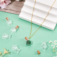 10 шт. прозрачные стеклянные бутылки желаний&nbsp;AJEW-TA0002-85G